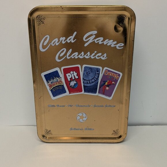 Classic Card Games with Tin - Millebornes, Pit, Waterworks & Canasta - Picture 1 of 11